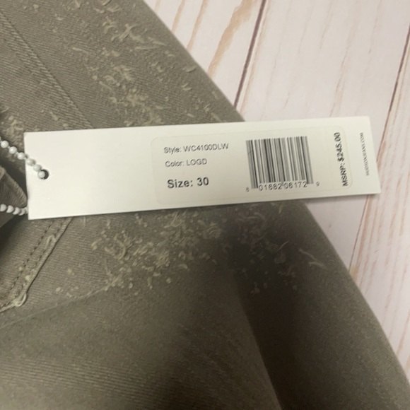 NWT Hudson Jeans women’s sz 27 olive green Crop Riley Jeans - Picture 7 of 9